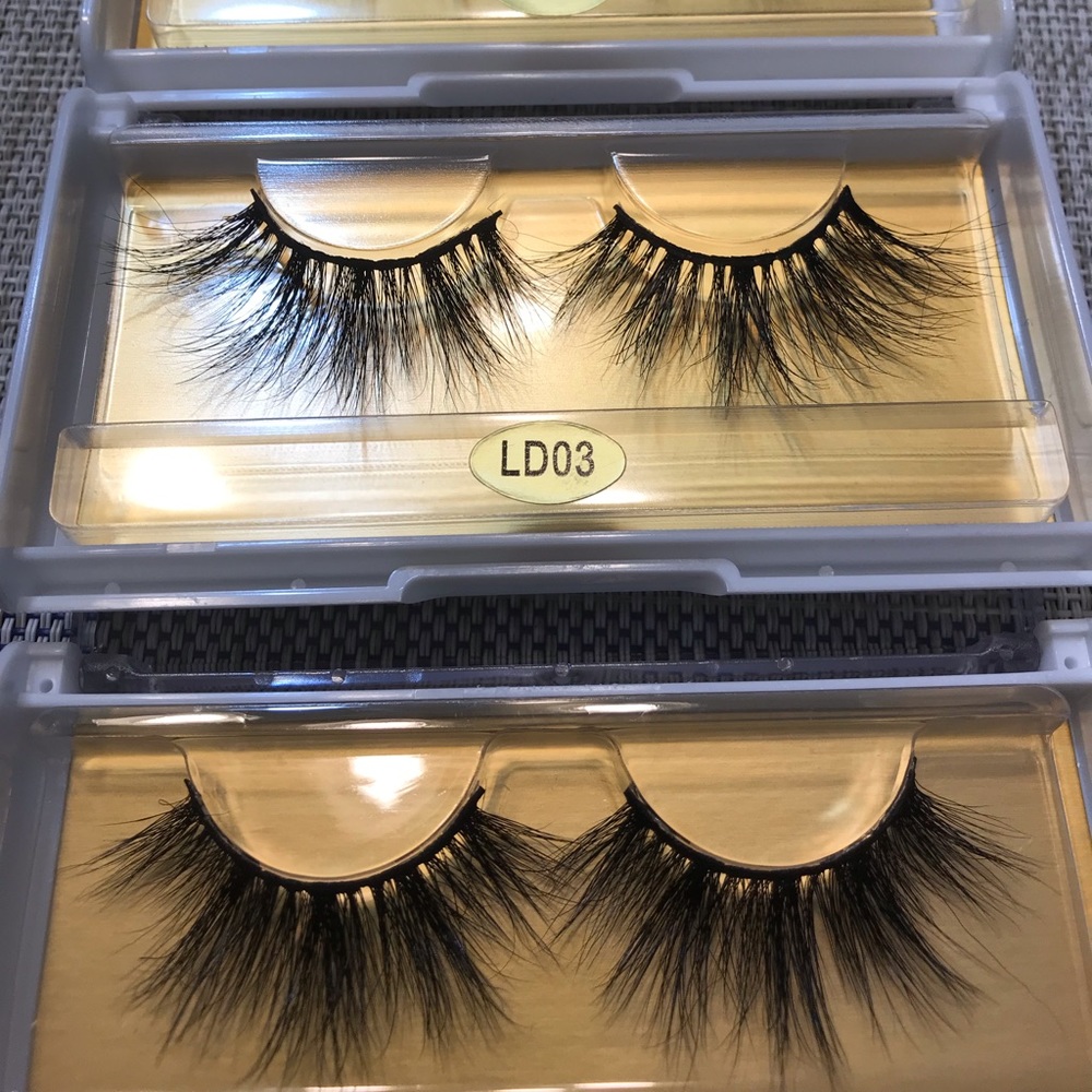 3 pairs of 3D 25mm Mink lashes